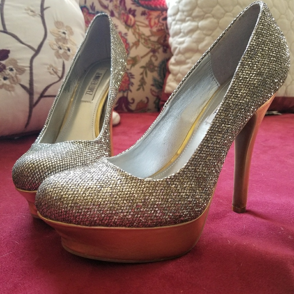 Glittery high heels